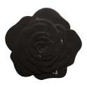 Topfuntersetzer Rose schwarz 15.5 cm