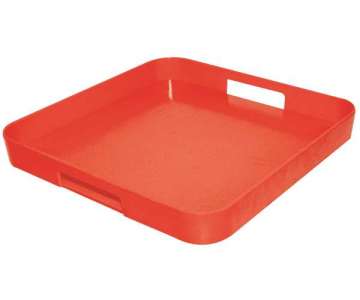 Gallery Tablett quadratisch rot 33x33 cm