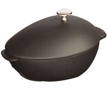 Muscheltopf schwarz 2.0 lt., 25cm