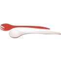 Duo Salatbesteck rot/weiss 29 cm