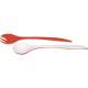 Duo Salatbesteck rot/weiss 29 cm