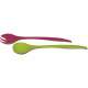 Duo Salatbesteck beere/grn 29 cm