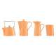 TRIC/orange Milchknnchen/ 6 P. 0,21cm