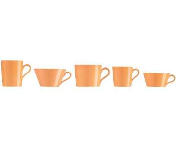 TRIC/orange Untertasse K/T/F/B 15cm