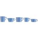 TRIC/blau  Espresso-Untertasse/Ut Eierb. 10cm