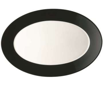 TRIC/Office schwarz Platte oval 33cm