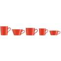 Tric/Hot rot Untere Tee/Kaffee/Caf au L./Becher 15cm