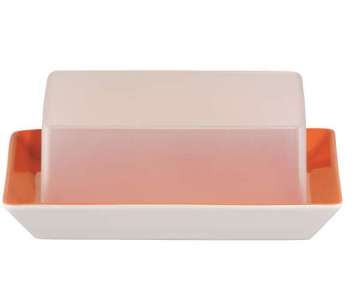 TRIC/Fresh orange Butterdose mit  Kunststoffdeckel 250g