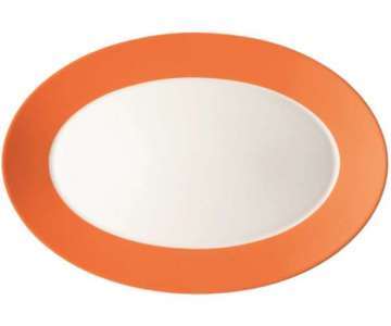 TRIC/Fresh orange Platte oval (Fahne) 33cm