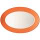 TRIC/Fresh orange Platte oval (Fahne) 33cm