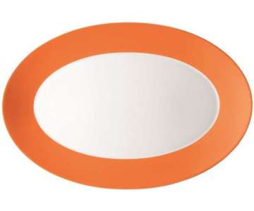 TRIC/Fresh orange Platte oval (Fahne) 38cm