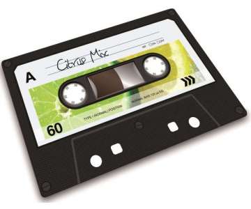 Glasschneideplatte Musik-Kassette 20x30cm