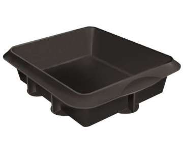 Backform Lasagneform schwarz, 25x20x6.5 cm