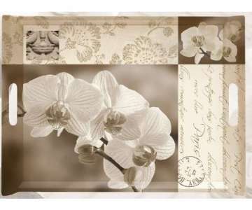 Nostalgic Orchid Tablett m. Griffen 45x31 cm