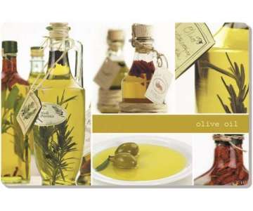 Olive Bottle Tablett 44.5x31 cm