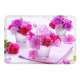 Pink Flowers Tablett 30x21.5 cm