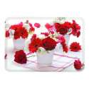 Red Flower Tablett 44.5x31 cm