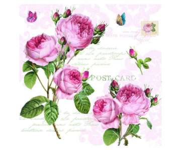 Romantic Roses Servietten 20 Stk. 33x33 cm