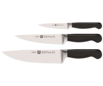 Zwilling Pure Messerset, 3-tlg. (Spick-, Fleisch-, Kochmesse