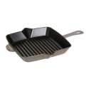 American Grillpfanne m. Stiel graphit grau, 30x30cm