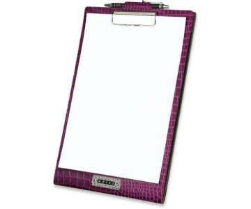 Notizblockhalter A4 Kroko violett  29.7x21cm