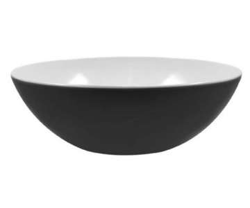 Duo Salatschale flach schwarz/weiss 32 cm