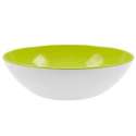 Duo Salatschale flach weiss/grn 24 cm