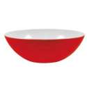 Duo Salatschale flach rot/weiss 32 cm