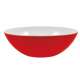 Duo Salatschale flach rot/weiss 32 cm