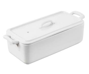 Terrine rechteckig mit Deckel 0.6 l, weiss