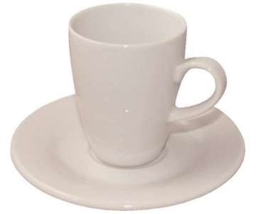 Lipari Espressotasse mit Untertasse, 12 cl, weiss