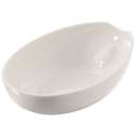 Schale oval, 19x14x6 cm, weiss