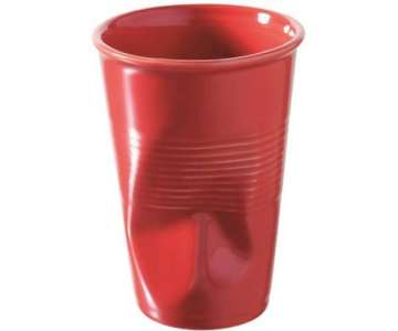 Wasserknitterbecher 25 cl, rot