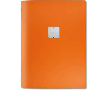 Menu Karte A4 BIND orange (ohne Sichtmappen)