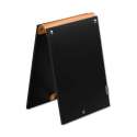 PVC Tafel EASY 15x21cm schwarz/orange