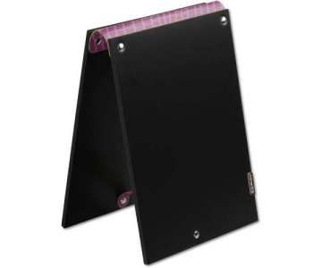 PVC Tafel EASY 15x21cm schwarz/violett Kroko