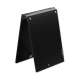 PVC Tafel EASY 15x21cm schwarz/schwarz Kroko