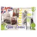 Gin Tonic Tablett m. Griffen 40x27 cm