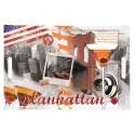 Manhattan Tablett m. Griffen 40x27 cm