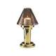 Tischlampe Delia klar messing h: 24 cm