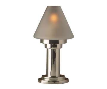 Tischlampe Delia matt silber h: 24 cm