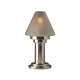 Tischlampe Delia matt silber h: 24 cm