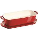 Keramik Terrinenform, kirschrot 1.5l / 26x12 cm