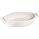 Keramik Auflaufform oval, weiss 2.3l / 29 cm