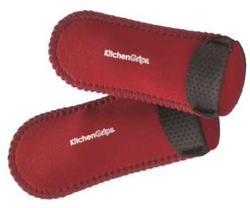 Fingerschutz Deluxe schwarz 2 Stk. rot 16cm