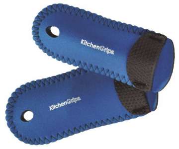 Fingerschutz Deluxe schwarz 2 Stk. blau 16cm