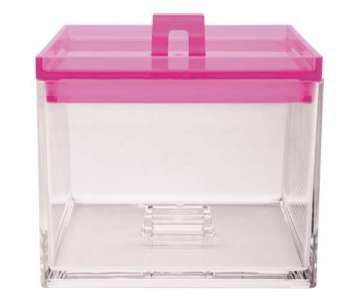 MeeMe Vorratsdose klein transparent/fuchsia 0.95 lt.