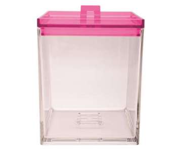 MeeMe Vorratsdose mittel transparent/fuchsia 1,4 lt.