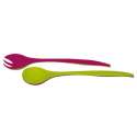 Duo Mini Salatbesteck beere/hellgrn 22 cm