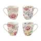 Chinoiserie 4er Set Porzellanbecher 300ml in GK